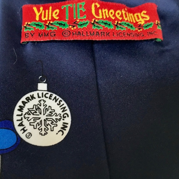 Vintage Hallmark Christmas Mens Tie Office Boss - Picture 8 of 8